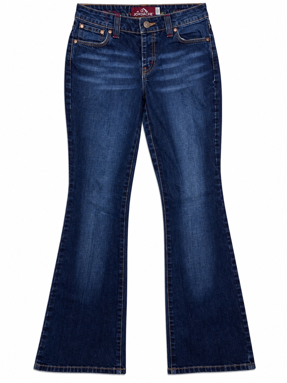 Vintage Y2K Jordache Lo Rise Jeans Juniors 5/6 Flare Dark Wash 100% Cotton